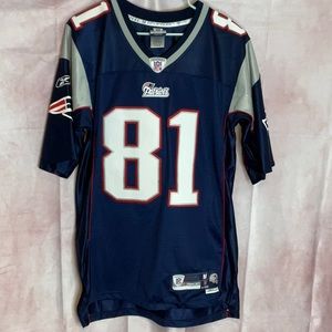 Patriots 81 Moss medium stitch on jersey